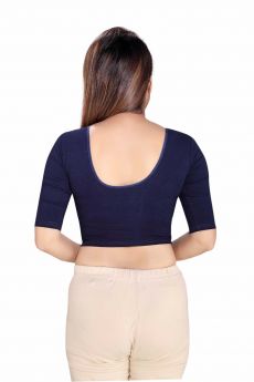 DENIM ROUND NECK ELBOW SLEEVES (SV-3004)