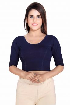 DENIM ROUND NECK ELBOW SLEEVES (SV-3004)