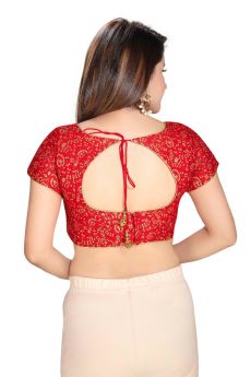 AITA BROCADE BOAT NECK BACK OPEN PADDED REGULAR SLEEVES (DV-6025)