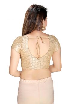 HONEYCOMB MULBERRY SILK ROUND NECK  FRONT OPEN PADDED REGULAR SLEEVES (DV-6038)