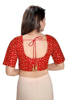 MASTAANI EMBROIDERY ROUND NECK FRONT OPEN PADDED ELBOW SLEEVES (DV-6019)